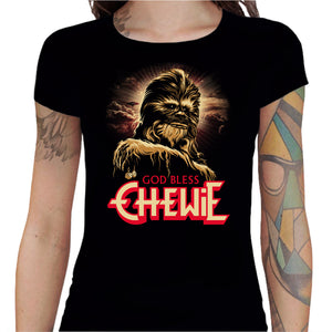 T-shirt Geekette - God Bless Chewie