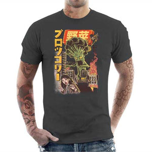 tshirt-homme-broccozilla-le-brocoli-geant-detruit-la-ville-coton-bio-gris-fonce