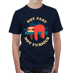 tshirt-enfant-not-fast-not-furious-savoir-prendre-son-temps-coton-bio-bleu-nuit