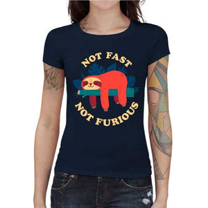 tshirt-femme-not-fast-not-furious-savoir-prendre-son-temps-coton-bio-bleu-nuit