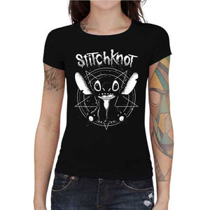 tshirt-femme-stitchknot-cross-over-surpuissant-de-stitch-et-slipknot-coton-bio-noir