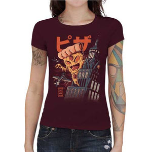 tshirt-femme-pizza-kong-coton-bio-cerise