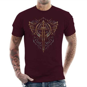 tshirt-homme-zhero-the-legend-of-zelda-coton-bio-cerise