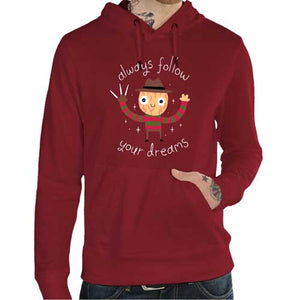 sweat-freddy-krueger-follow-your-dreams-coton-bio-terracota