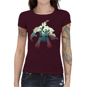 tshirt-femme-imperial-knight-coton-bio-cerise