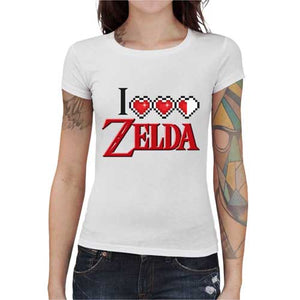 tshirt-femme-i-love-zelda-coton-bio-blanc