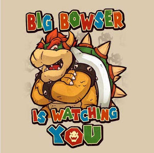 tshirt-big-bowser-coton-bio-beige