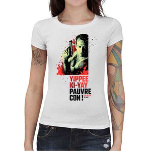 tshirt-femme-die-hard-replique-coton-bio-blanc