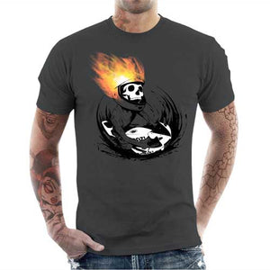 tshirt-homme-skull-fire-coton-bio-gris-fonce