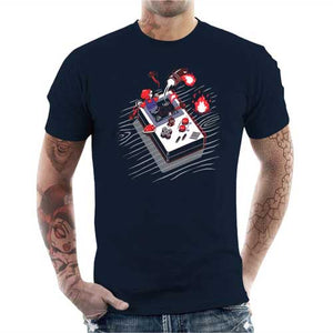 tshirt-homme-exit-coton-bio-bleu-nuit