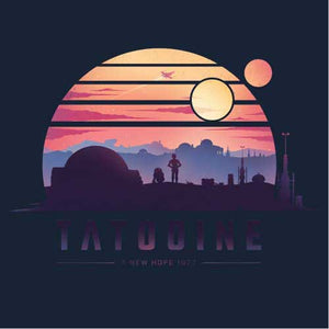 tshirt-tatooine-coton-bio-bleu-nuit