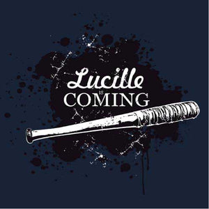 tshirt-lucille-is-coming-coton-bio-bleu-nuit