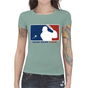 tshirt-femme-negan-major-league-coton-bio-jade