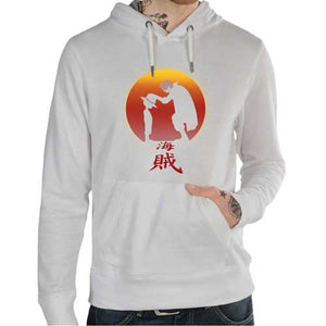 sweat-king-of-pirate-luffy-coton-bio-blanc