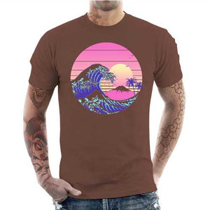 tshirt-homme-the-great-dream-wave-artiste-japonais-coton-bio-sienna