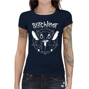 tshirt-femme-stitchknot-cross-over-surpuissant-de-stitch-et-slipknot-coton-bio-bleu-nuit