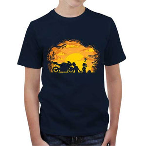 tshirt-enfant-sunset-coton-bio-bleu-nuit