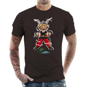 tshirt-homme-super-gaulois-coton-bio-chocolat