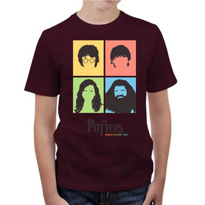 tshirt-enfant-the-potters-harry-potter-et-les-beatles-coton-bio-cerise