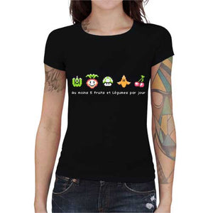 tshirt-femme-geek-food-coton-bio-noir