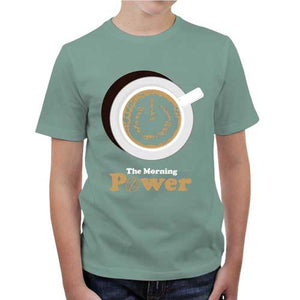 tshirt-enfant-the-morning-power-coton-bio-jade