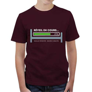 tshirt-enfant-reveil-en-cours-coton-bio-cerise