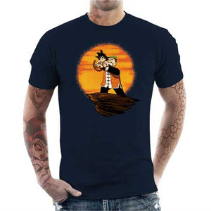 tshirt-homme-king-goku-coton-bio-bleu-nuit