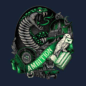 tshirt-t-shirt-serpentard-house-of-ambition-coton-bio-bleu-nuit