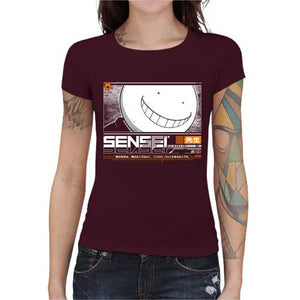 tshirt-femme-koro-sensei-le-professeur-invincible-coton-bio-cerise