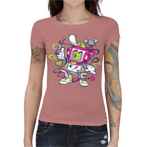 tshirt-femme-game-boy-old-school-coton-bio-petal-rose