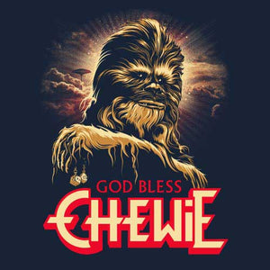 tshirt-god-bless-chewie-le-divin-chevelu-coton-bio-bleu-nuit