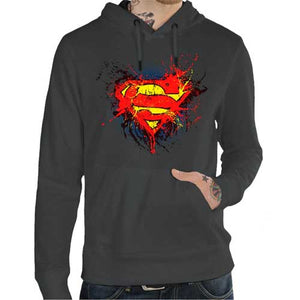 sweat-superman-coton-bio-dark-grey