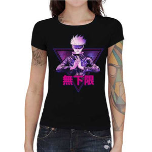 tshirt-femme-limitless-satoru-gojo-coton-bio-noir