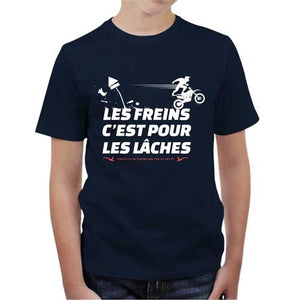 tshirt-enfant-les-freins-cest-pour-les-laches-coton-bio-bleu-nuit