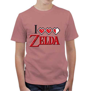 tshirt-enfant-i-love-zelda-coton-bio-petal-rose