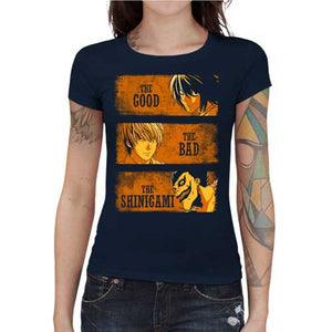 tshirt-femme-the-shinigami-le-bon-la-brute-et-le-truand-coton-bio-bleu-nuit