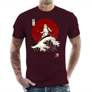 tshirt-homme-stormtrooper-surfeur-coton-bio-cerise