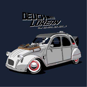 tshirt-deuch-lorean-delorean-coton-bio-bleu-nuit