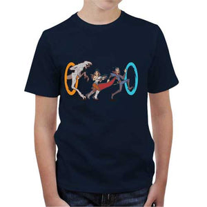 tshirt-enfant-stranger-portal-coton-bio-bleu-nuit