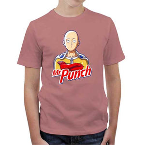 tshirt-enfant-mr-punch-coton-bio-petal-rose