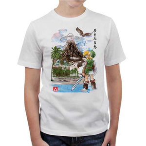 tshirt-enfant-heros-awakening-coton-bio-blanc