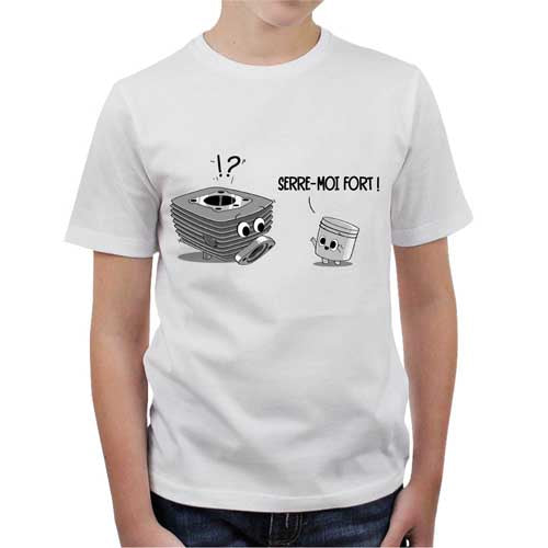 T-shirt Enfant Geek - Serre-moi fort !