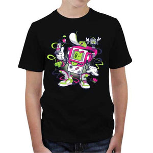 tshirt-enfant-game-boy-old-school-coton-bio-noir