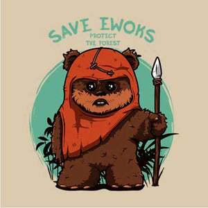 tshirt-save-ewoks-coton-bio-beige