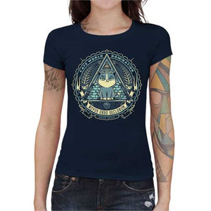 tshirt-femme-chat-les-maitres-de-lunivers-coton-bio-bleu-nuit