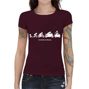 tshirt-femme-evolution-du-motard-coton-bio-cerise