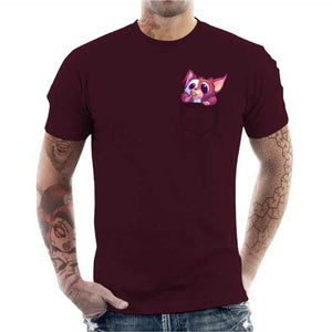 tshirt-homme-midnight-chicken-coton-bio-cerise