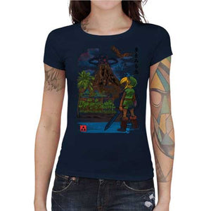 tshirt-femme-heros-awakening-coton-bio-bleu-nuit