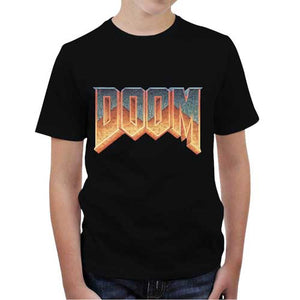 tshirt-enfant-doom-old-school-coton-bio-noir