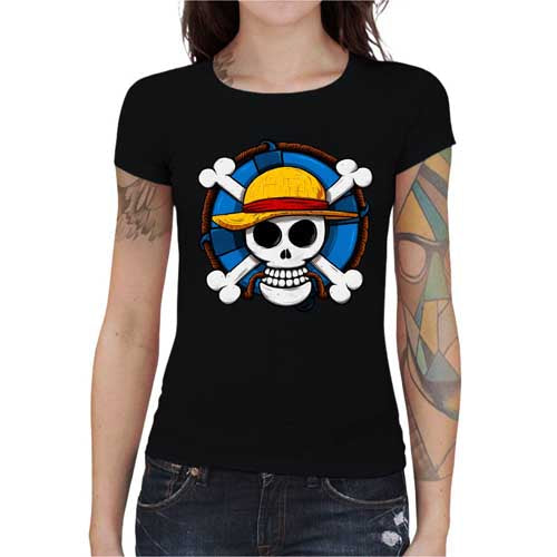 T-shirt Geekette - One Piece Skull